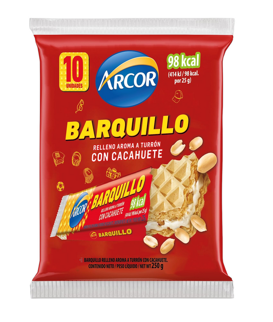 Barquillo con Cacahuete 10 Uds | Turrón